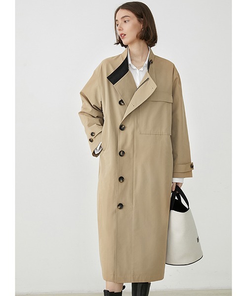 「Fano Studios」 トレンチコート L ベージュ レディース_画像7