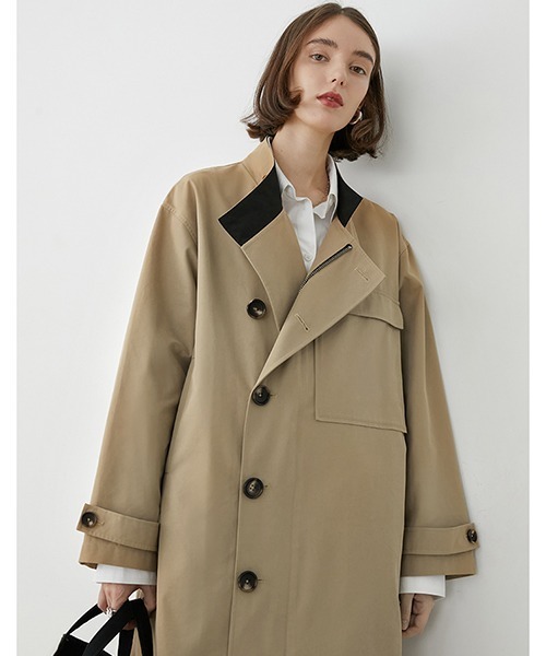 「Fano Studios」 トレンチコート L ベージュ レディース_画像8