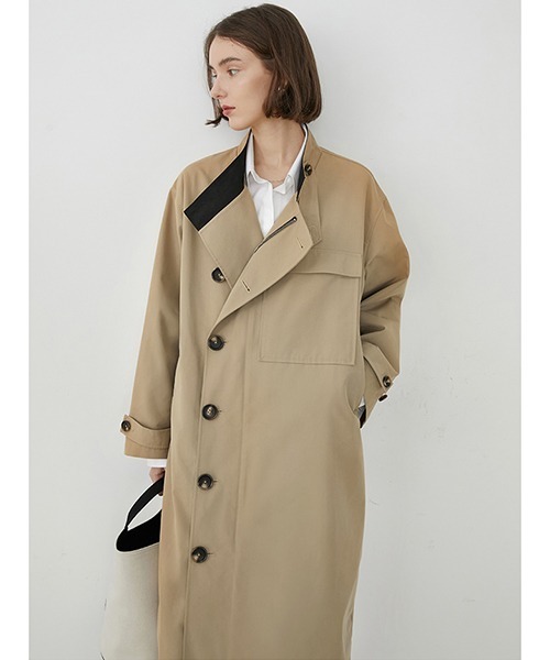 「Fano Studios」 トレンチコート L ベージュ レディース_画像9