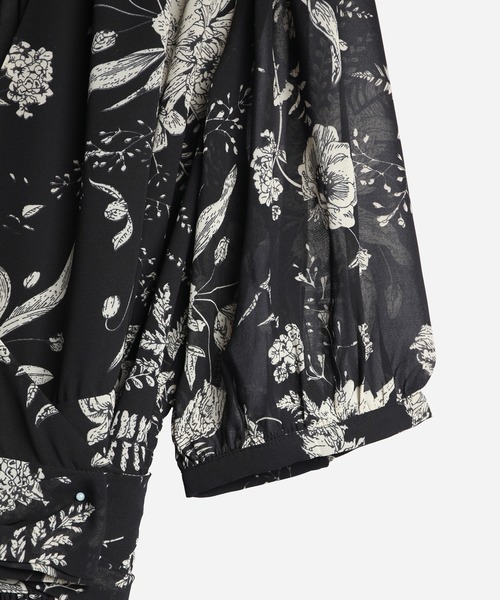 「DRESS PLUS」 半袖ワンピース M ダークグリーン レディース_画像7