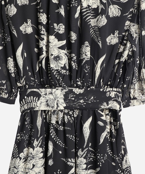 「DRESS PLUS」 半袖ワンピース M ダークグリーン レディース_画像8