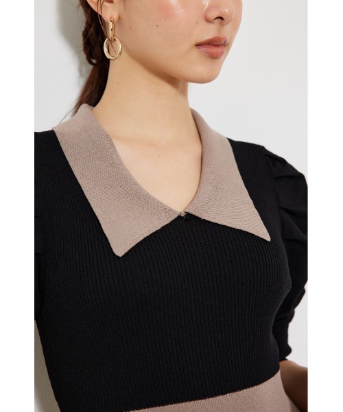 「rienda」 ニットワンピース FREE ブラック レディース_画像7