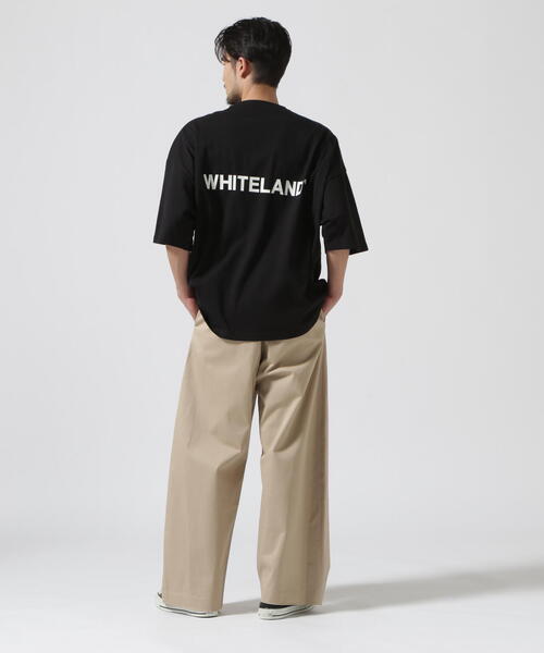 「WHITELAND」 半袖Tシャツ M ブラック メンズ_画像4