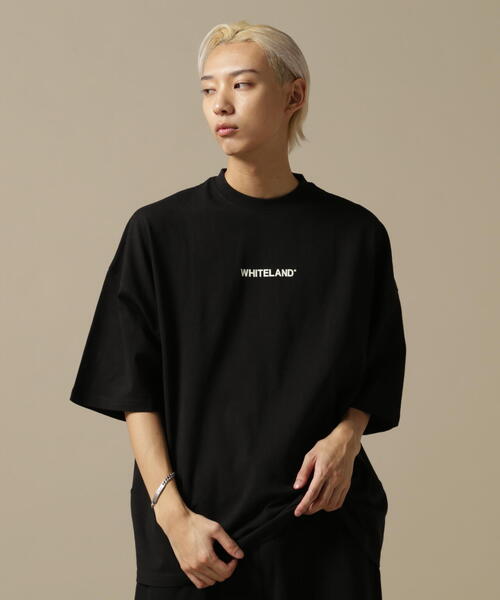 「WHITELAND」 半袖Tシャツ M ブラック メンズ_画像9