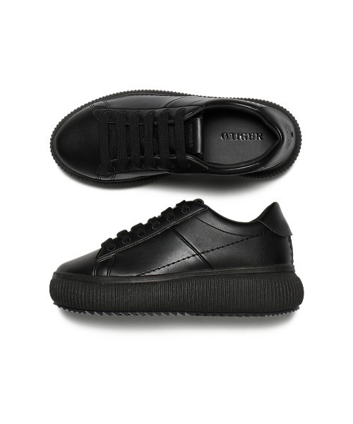 「OTIGER」 ローカットスニーカー 26 ブラック レディース_画像7