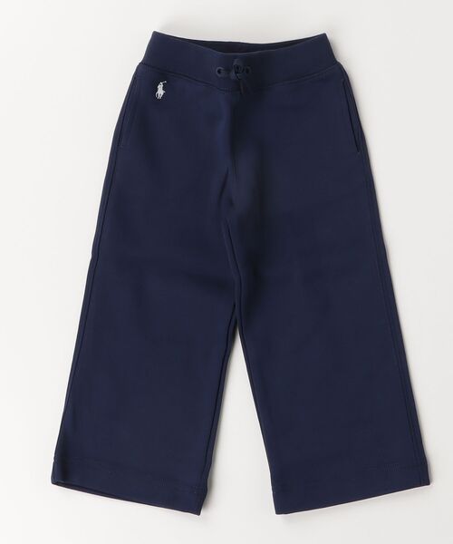 ワイドパンツ パンツ ワイドレッグ ダブルニット スウェットパンツ キッズ 子供服 女の子の画像