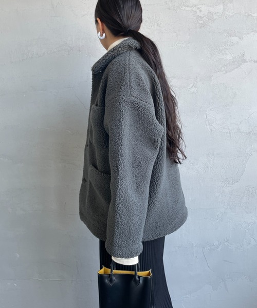 DANTON」 ジャケット M チャコール レディース DANTON ダントン ウール 