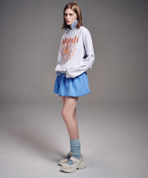 「Mardi Mercredi」 スウェットカットソー FREE ブラック×ピンク レディース_画像9