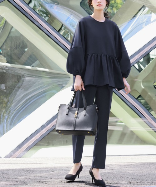 「Flolia」 セットアップ 2L ブラック レディース_画像3