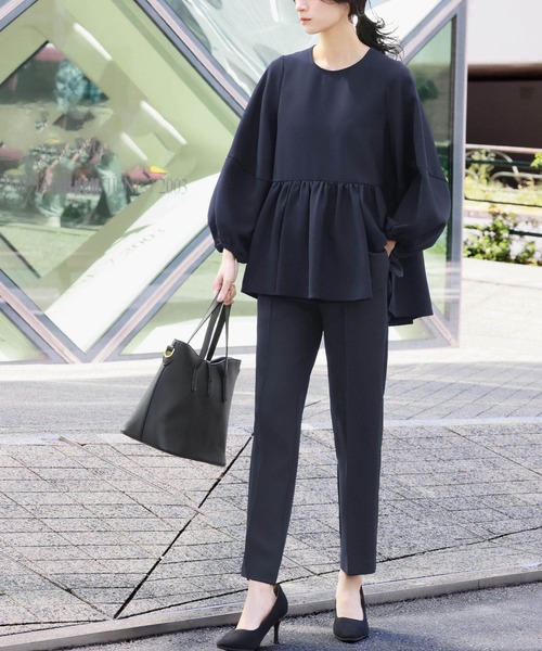 「Flolia」 セットアップ 2L ブラック レディース_画像4