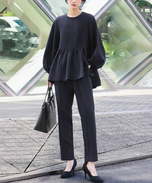 「Flolia」 セットアップ 2L ブラック レディース_画像7