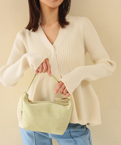 【美品】スローブイエナ　Vネックペプラムカーディガン Vネックペプラムカーディガン（カーディガン/ボレロ）｜SLOBE IENA