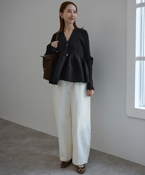 SLOBE IENA（スローブイエナ） カーディガン 「WEB限定/追加」Vネック