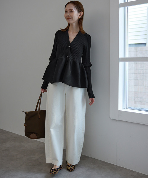 SLOBE IENA（スローブイエナ） カーディガン 「WEB限定/追加」Vネック