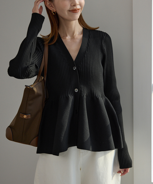 SLOBE IENA（スローブイエナ） カーディガン 「WEB限定/追加」Vネック