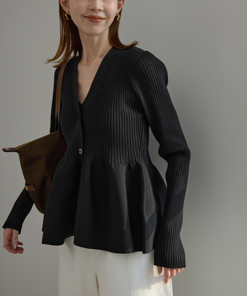 SLOBE IENA（スローブイエナ） カーディガン 「WEB限定/追加」Vネック