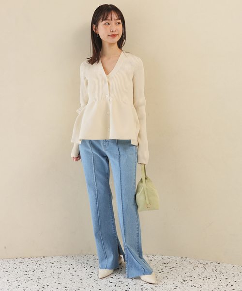 SLOBE IENA（スローブイエナ） カーディガン 「WEB限定/追加」Vネック