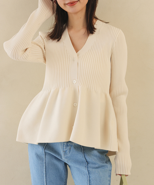 SLOBE IENA（スローブイエナ） カーディガン 「WEB限定/追加」Vネック