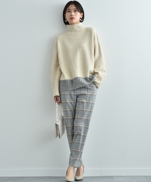 「INTERPLANET」 長袖ニット FREE ブルー レディース_画像2