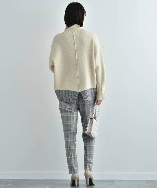 「INTERPLANET」 長袖ニット FREE ブルー レディース_画像4