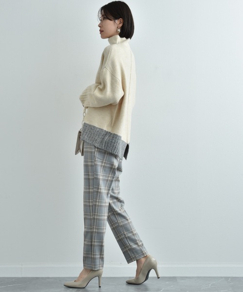 「INTERPLANET」 長袖ニット FREE ブルー レディース_画像5