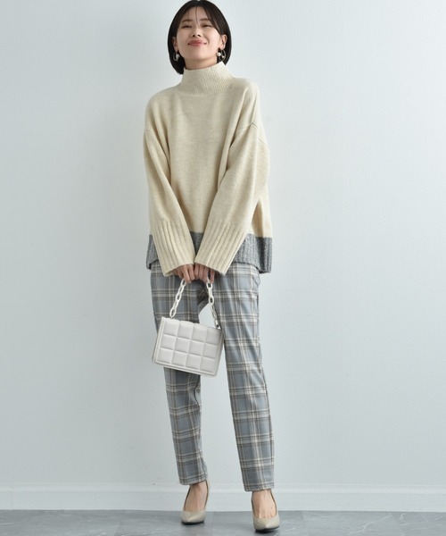 「INTERPLANET」 長袖ニット FREE ブルー レディース_画像6