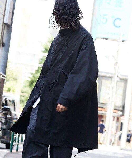 「FREAK'S STORE」 ミリタリーコート SMALL ブラック メンズ_画像7