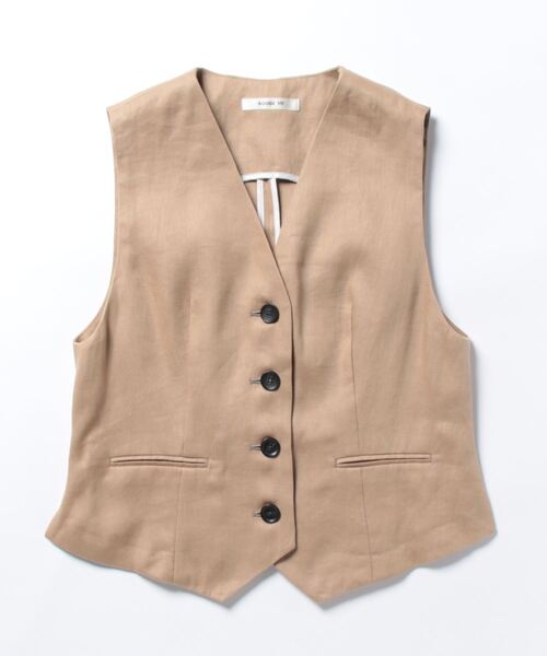 「Rouge vif」 ベスト フリー ベージュ レディース_画像2