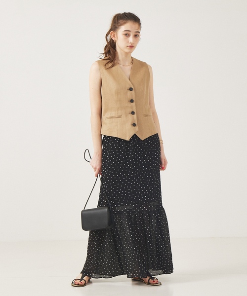 「Rouge vif」 ベスト フリー ベージュ レディース_画像3