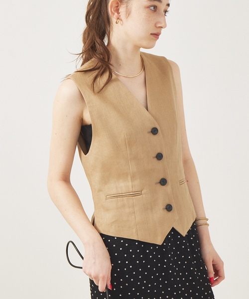 「Rouge vif」 ベスト フリー ベージュ レディース_画像7