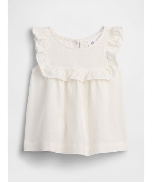 GAP（ギャップ） ブラウス シャツ babyGap リネンブレンド ラッフル 