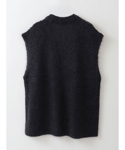 「enchainement」 ノースリーブニット フリー ライトグレー レディース_画像3