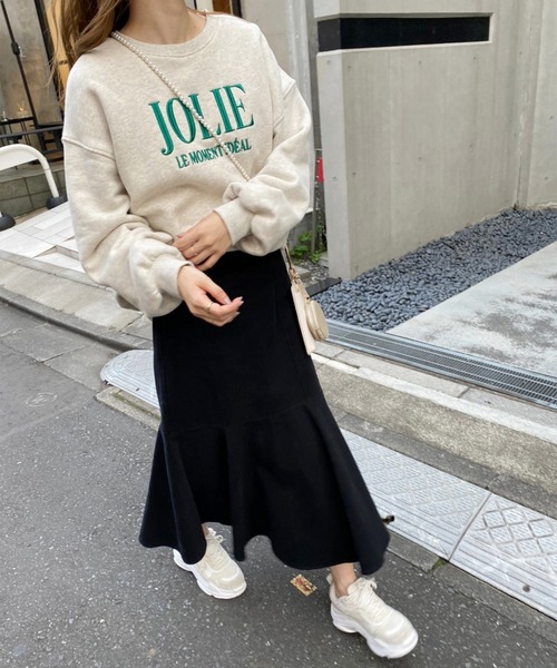 「one after another NICE CLAUP」 長袖カットソー MEDIUM オフホワイト レディース_画像5