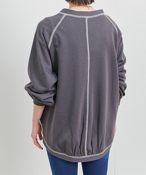 カーディガン TC裏毛　ラグランビッグカーディガン レディース | Fizz | 08