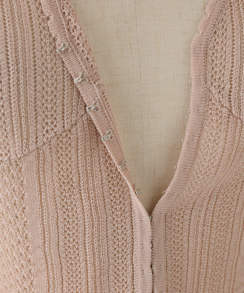 ニット セーター 「EMILY ODA/エミリーオダ」Long Sleeve Lace Bodysuit レディースの画像