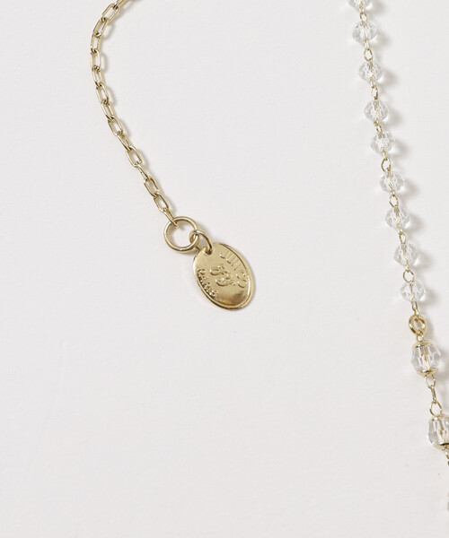 Junco Paris レディース vintage glass heart necklace COL26P-40 ヴィンテージ ハートモチーフ ガラス チェーン ネックレス その他 柄1 ONE SIZE ジュンコパリ 真鍮 ガラス vintage glass heart necklace