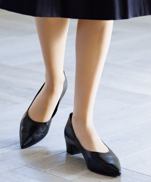 「HIMIKO」 パンプス 25.5cm グレー レディース_画像3