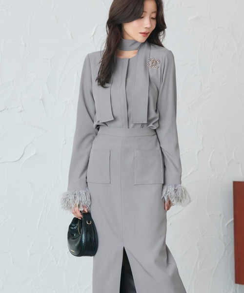 RUIRUE BOUTIQUE」 セットアップ L ライトグレー レディース 【公式通販】