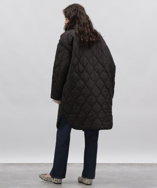 「LAKOLE」 ノーカラーコート MEDIUM アイボリー レディース_画像9