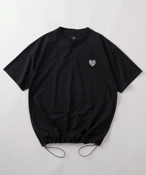 tシャツ 半袖 「85」別注 ワンポイント ハートロゴ刺繍 フロッキー