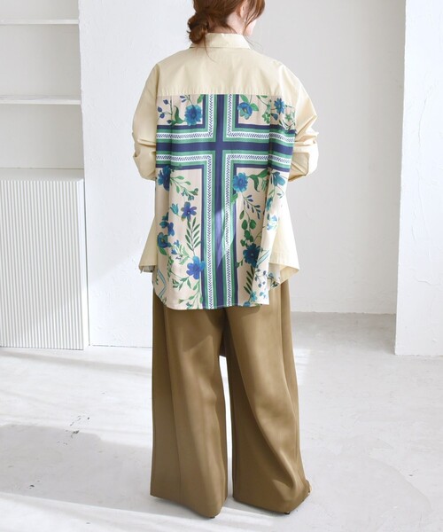 「quaranciel」 長袖シャツ ONE SIZE ベージュ レディース_画像3