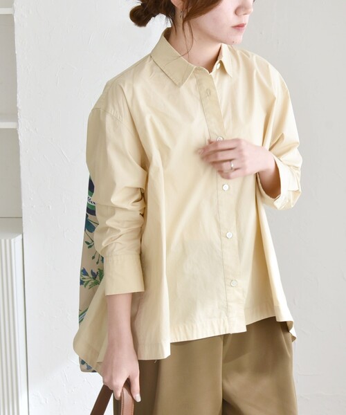 「quaranciel」 長袖シャツ ONE SIZE ベージュ レディース_画像4