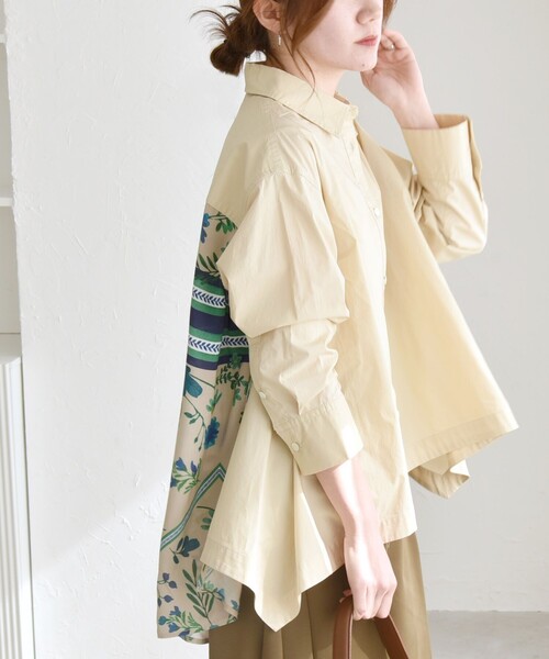 「quaranciel」 長袖シャツ ONE SIZE ベージュ レディース_画像8