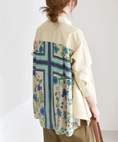 「quaranciel」 長袖シャツ ONE SIZE ベージュ レディース_画像9