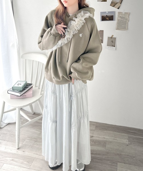 「classicalelf」 プルオーバーパーカー SMALL ブラック レディース_画像8