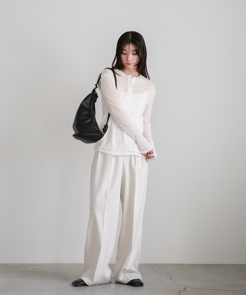 「select MOCA」 長袖カットソー FREE グレー レディース_画像3