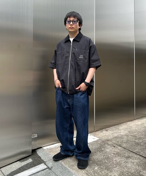「WHO'S WHO gallery」 「KOOKY’N」半袖シャツ FREE ブラック メンズ_画像7