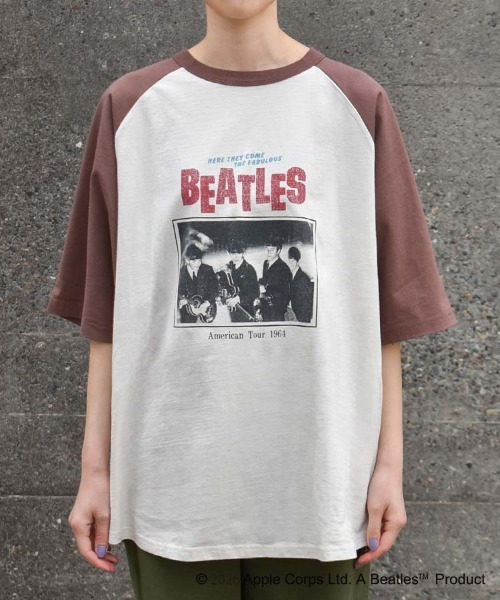 THE BEATLES Tシャツ Lサイズ USA製 The Beatles tシャツ 半袖 THE BEATLESツアーラグランTシャツ