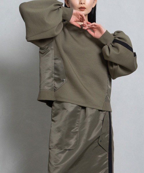 「MARECHAL TERRE」 スウェットカットソー MEDIUM ブラック レディース_画像8