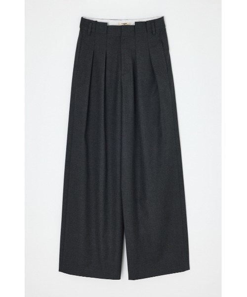 THROW by SLY 2TUCK WORK トラウザー THROW by SLY スラックス パンツ L/W TUCK WIDE TROUSER ローウエスト